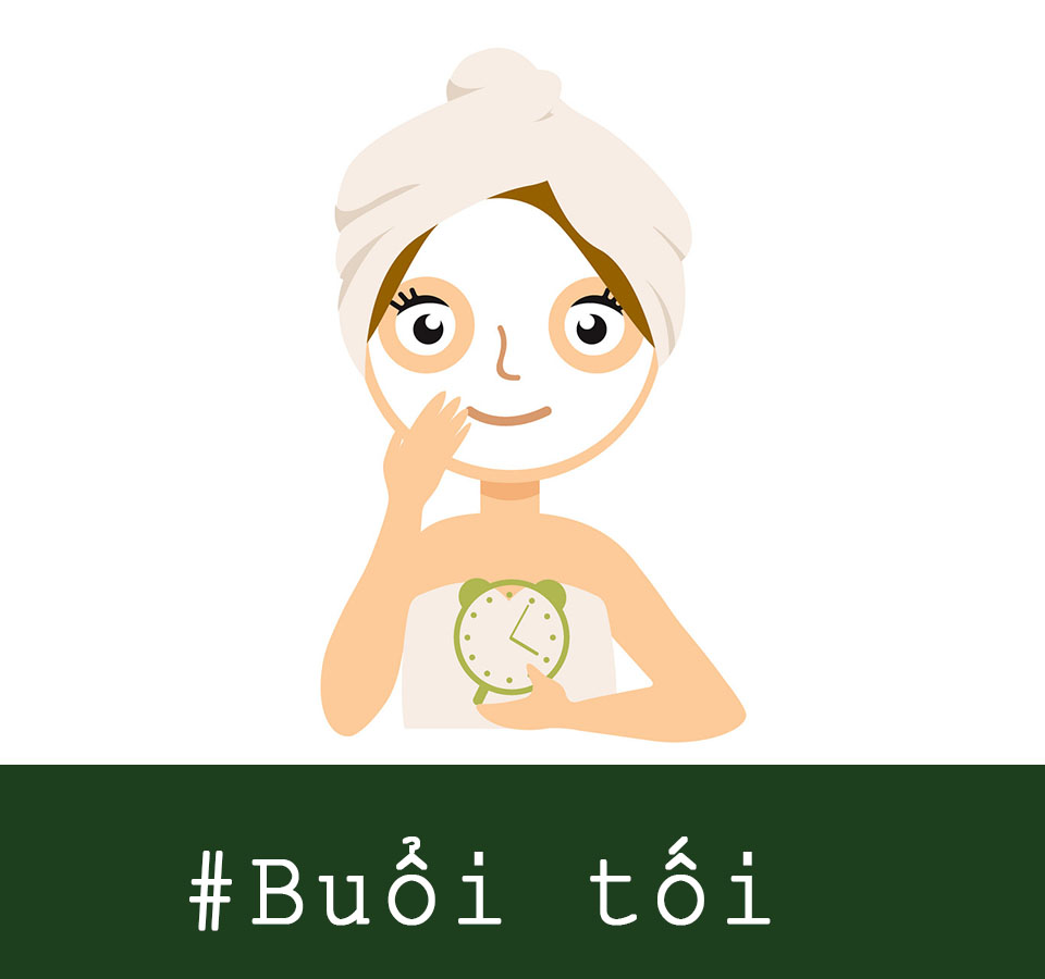 tẩy da chết vào buổi tối