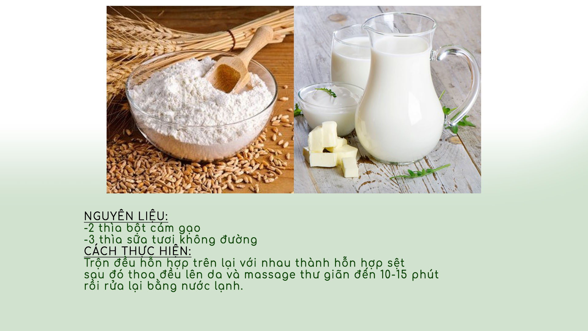 tẩy da chết cám agjo và sữa tươi không đường