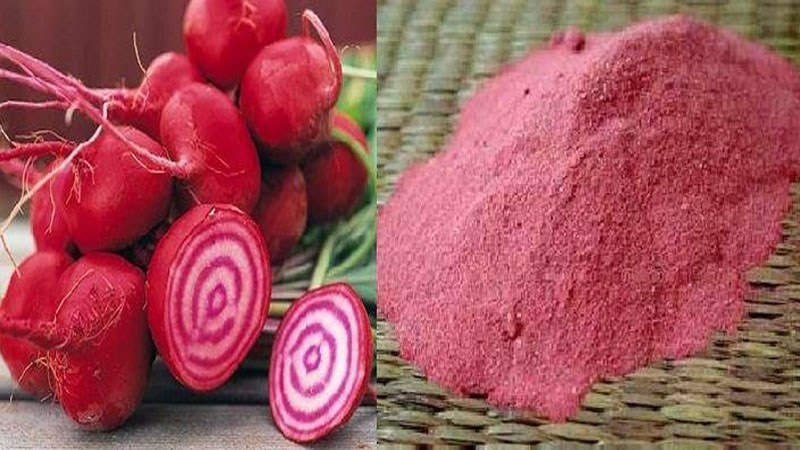 Bôt củ dền cho da hồng hào và trắng sáng