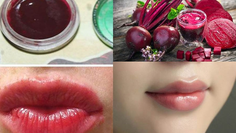 Bột củ dền dưỡng môi hồng hào