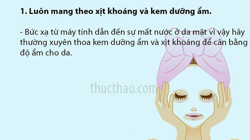 Xịt khoáng da và kem dưỡng ẩm
