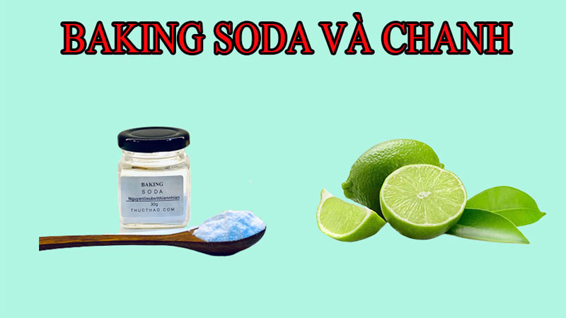 Trị thâm mông bằng baking soda và chanh tươi