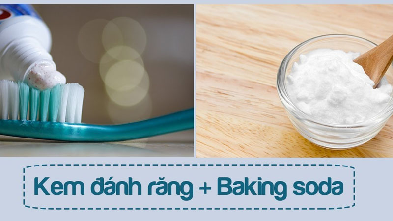 Trắng răng với baking soda và kem đánh răng