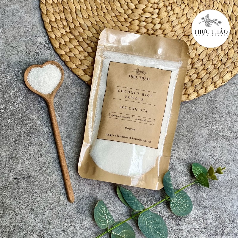 Bột cơm dừa tẩy da chết Thực Thảo Bột cơm dừa tẩy da chết Thực Thảo