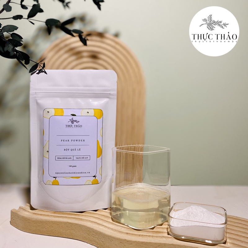 bot qua le nguyen chat Bột trái lê nguyên chất sấy thăng hoa