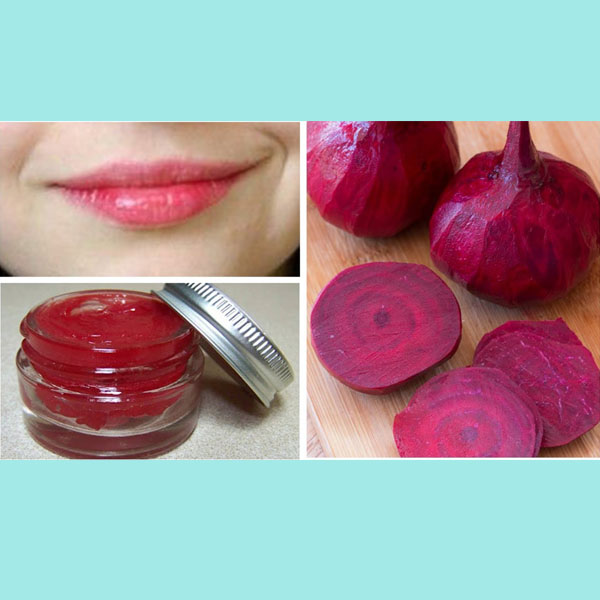 Son môi bằng bột củ dền nguyên chất