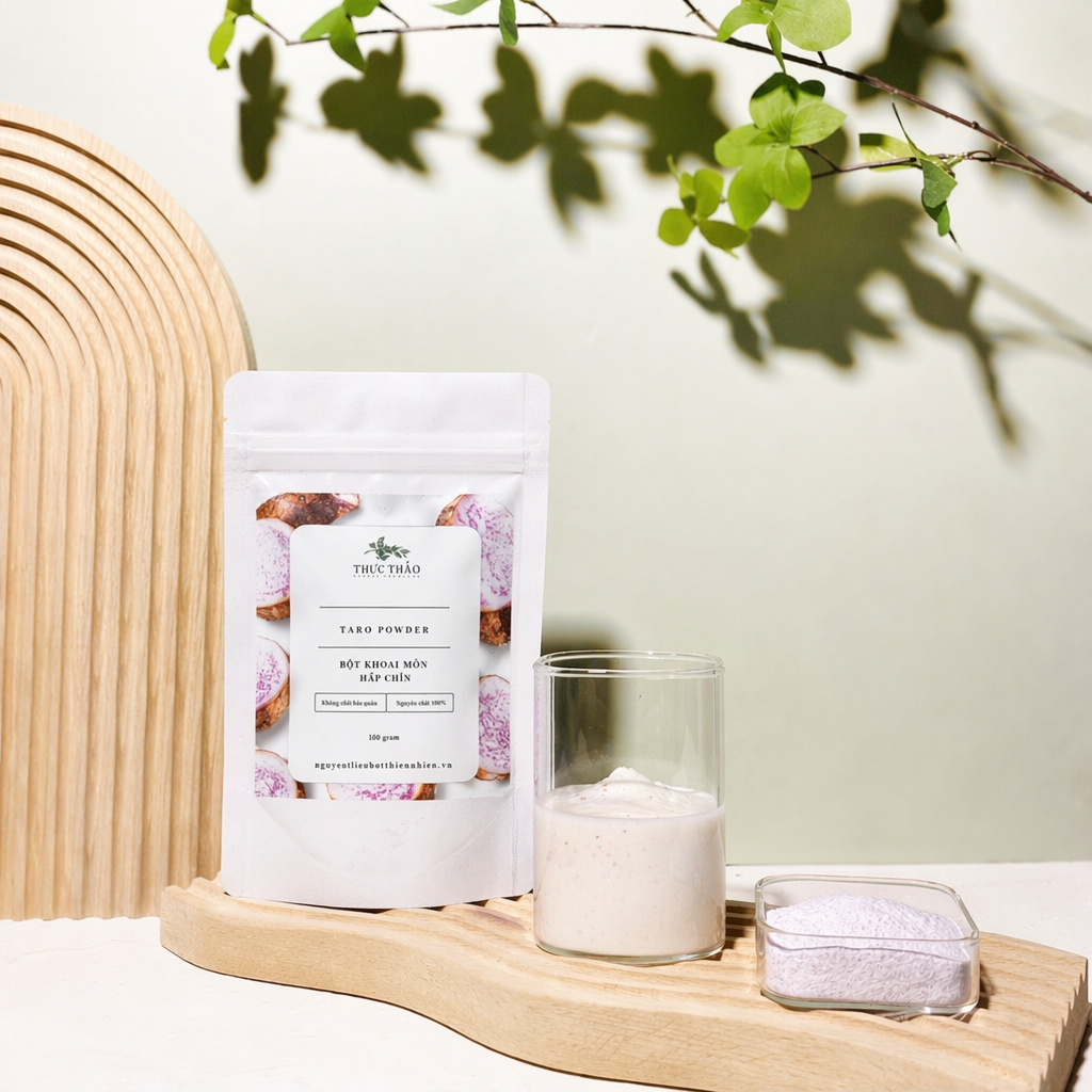 Bột khoai môn hấp chín 100% nguyên chất