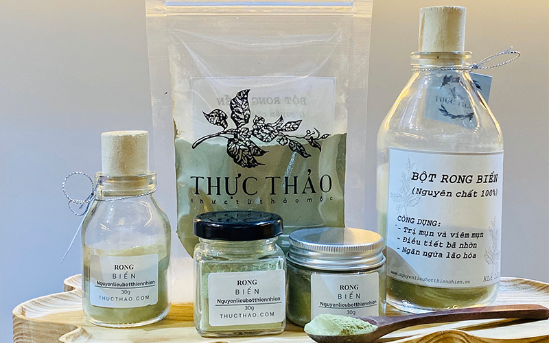 Mặt nạ bột rong biển Thực Thảo dành cho da mụn, nhờn, nhiều dầu