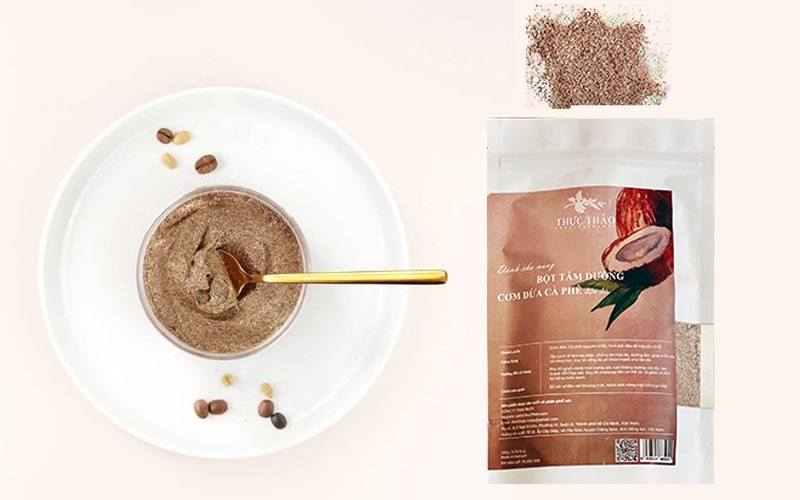 Review bột tắm dưỡng body cơm dừa cà phê đậu đỏ Thực Thảo