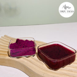 Bột thanh long đỏ khi pha với nước