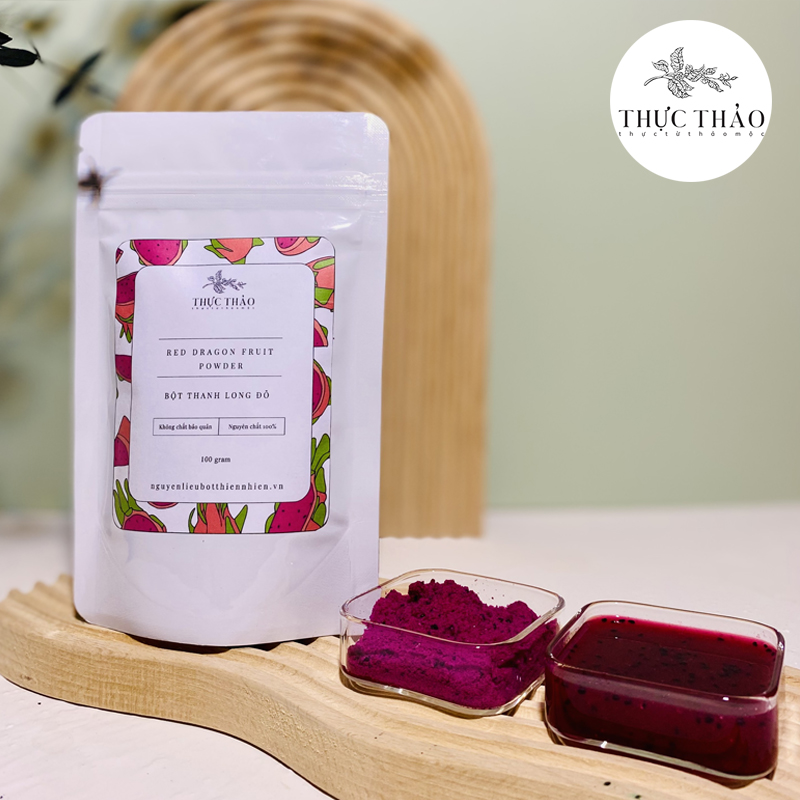 bot thanh long nguyen chat THUC THAO Bột thanh long đỏ nguyên chất 100% THỰC THẢO