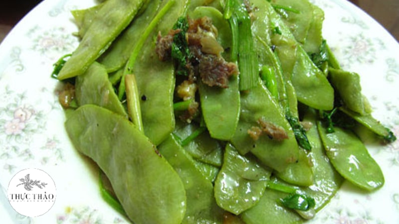 Đậu ván còn là loại thức ăn quen thuộc trong mâm cơm Việt