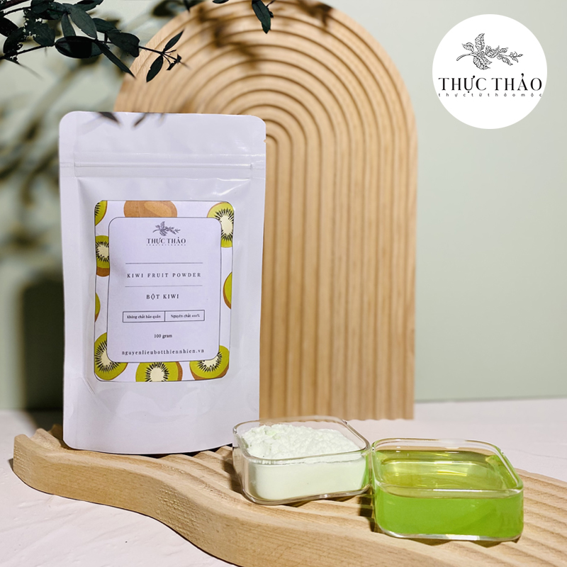 bot kiwi nguyen chat va pha voi nuoc Bột quả kiwi nguyên chất 100%