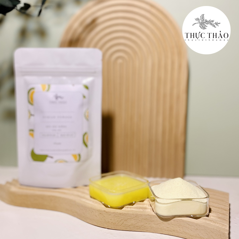 bot sau rieng pha che tan hoan toan