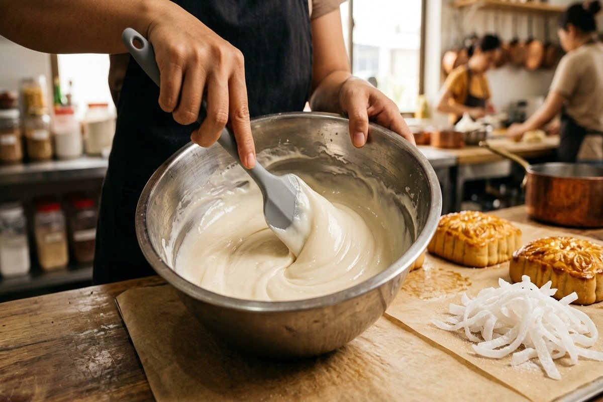 Bột bắp rang và bột đậu xanh ứng dụng làm vỏ bánh quy nướng giòn và pha chế latte ngũ cốc thơm lừng